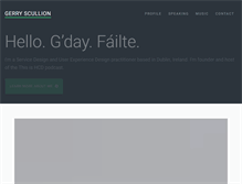 Tablet Screenshot of gerryscullion.com